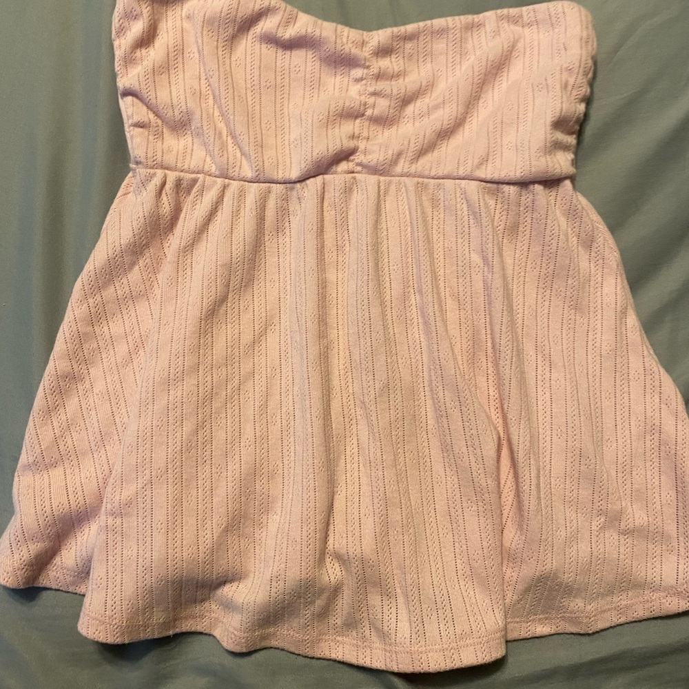 Hollister Pink Babydoll Tube Top
